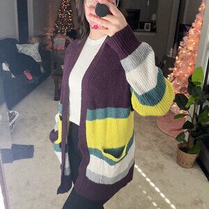 American Eagle Block Color Cardigan